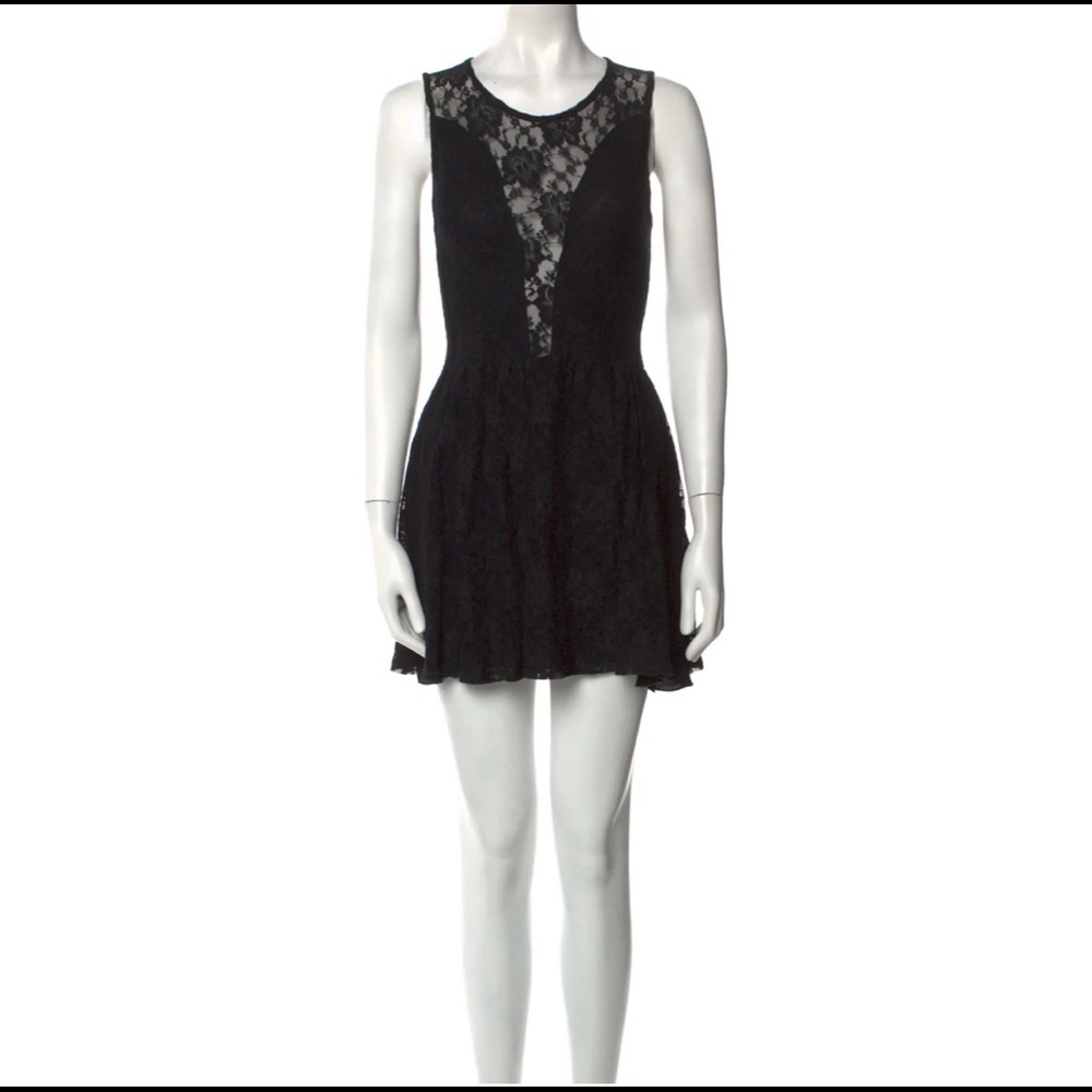 For Love and Lemons Black Lace Dress
